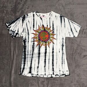 Alice In Chains Black White Tie Dye Divine Bovinity XL Shirt Grunge Official Tee